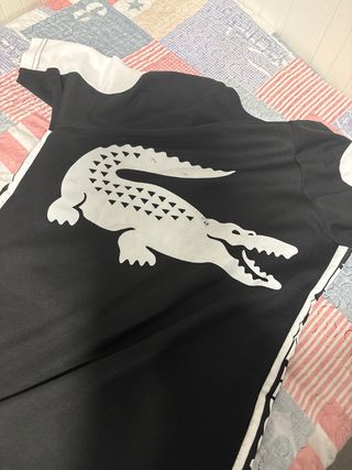 Conjunto Chándal Lacoste Negro y Blanco