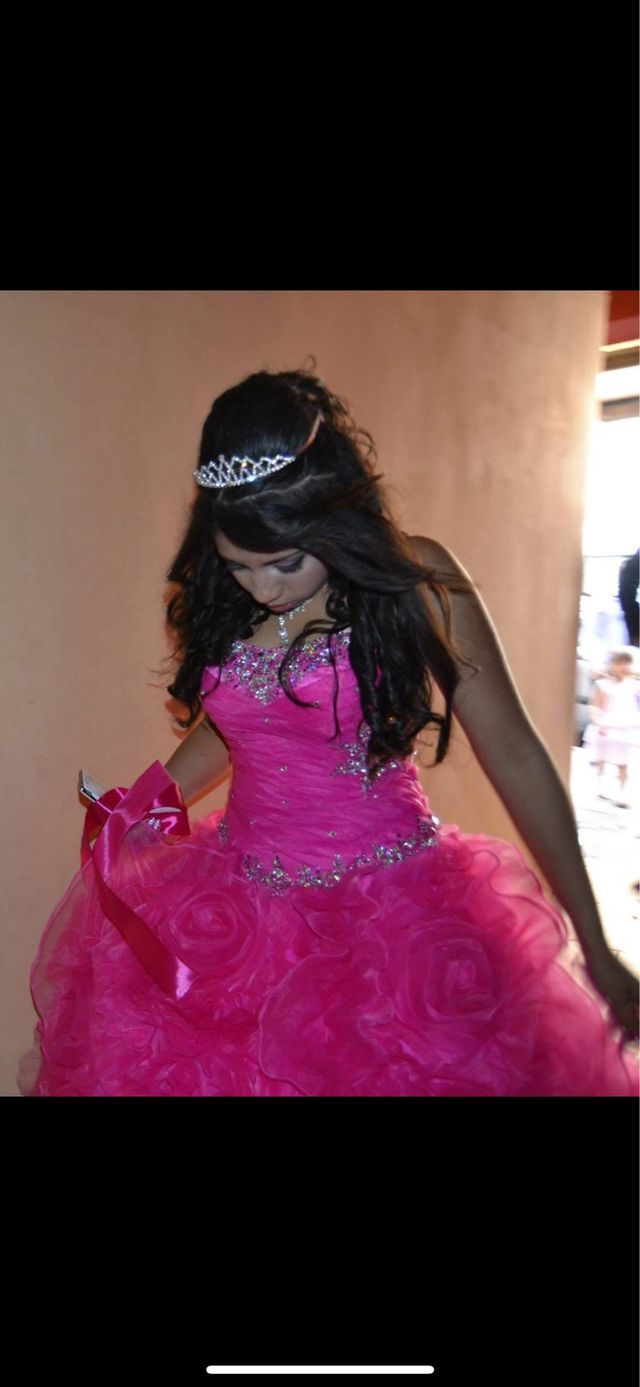 Vestido 15 Años Fucsia Corset