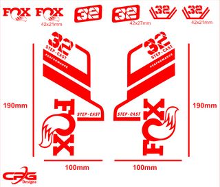 Pegatinas Fox 32 Step-Cast Performance