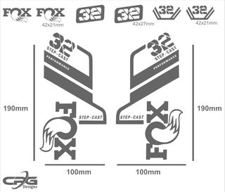Pegatinas Fox 32 Step-Cast Performance