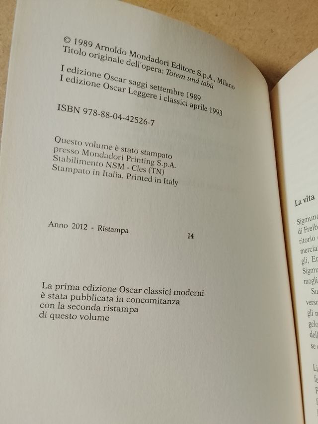 Freud, Totem E Tabù