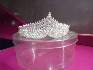 Tiaras de Novia Brillantes Plateadas