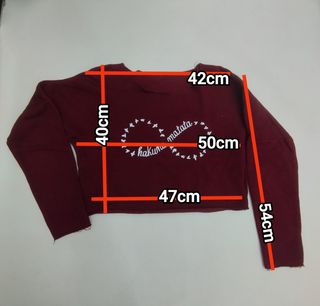 Sudadera crop top mujer talla única