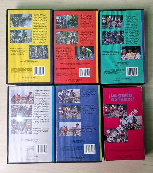 Colección VHS Tour de Francia Indurain 1991-1995