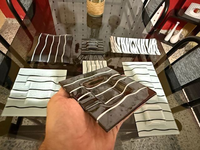 Bandejas y Ceniceros de Cristal Decorativos