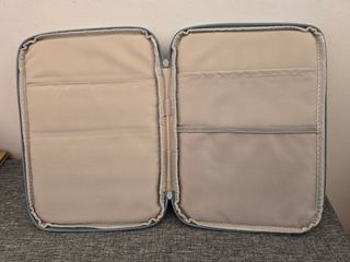 Custodia raccoglitore iPad azzurra