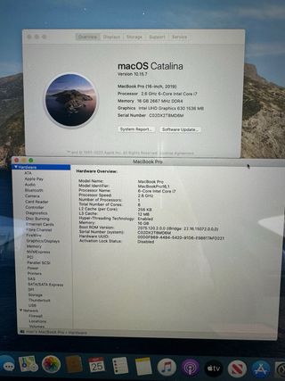 MacBook Pro 16 2019 16GB RAM 500GB SSD