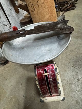 Hacha antigua de carnicero