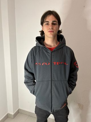 Sudadera Nike Gris y Roja
