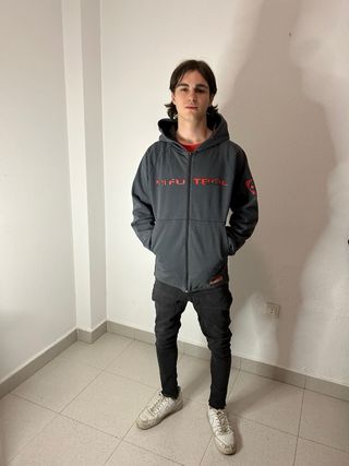 Sudadera Nike Gris y Roja