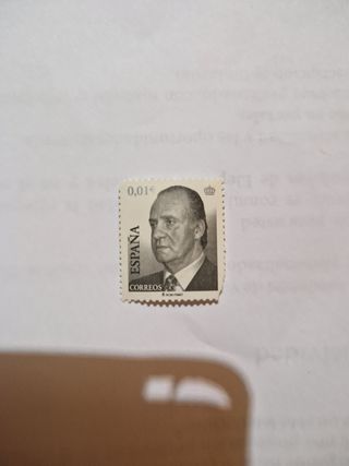 Sello España 0,01€ Rey Juan Carlos