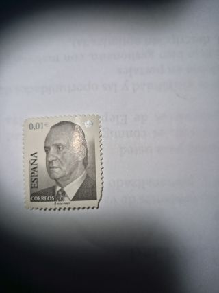 Sello España 0,01€ Rey Juan Carlos