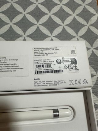 Apple Pencil Modelo  A1603 con 2 adaptadores /2022