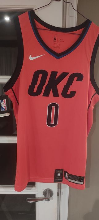 Camiseta NBA Nike #0 Westbrook Oklahoma 