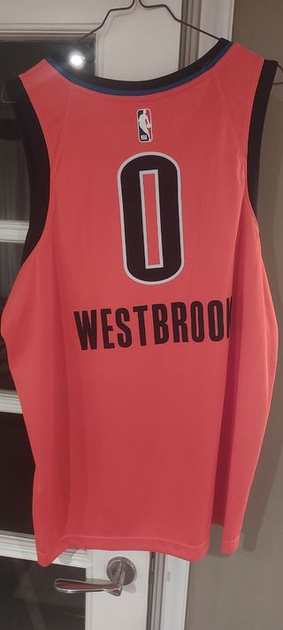 Camiseta NBA Nike #0 Westbrook Oklahoma 