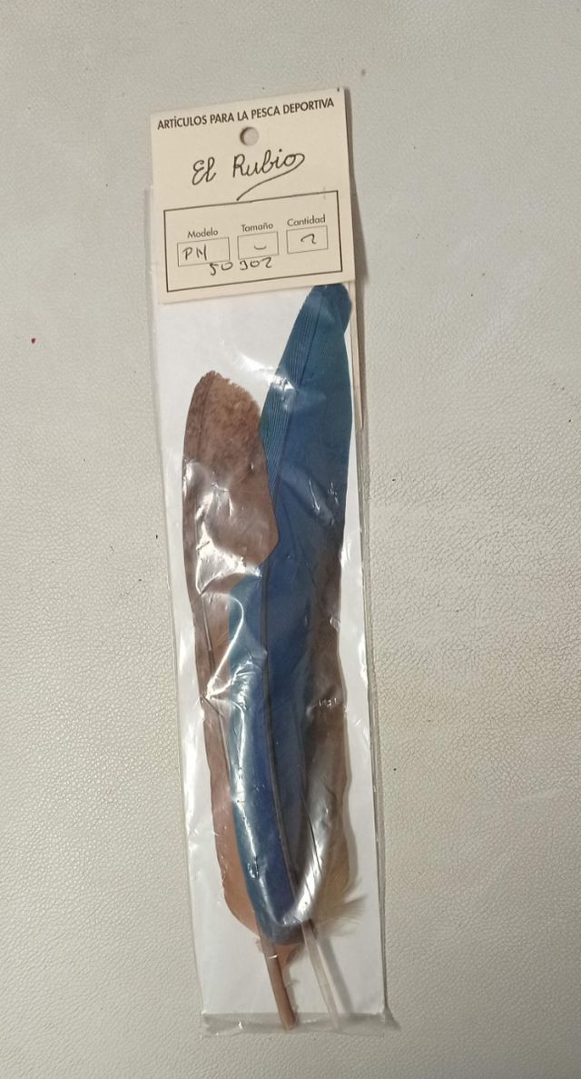 Plumas El Rubio para hacer moscas. Naturales