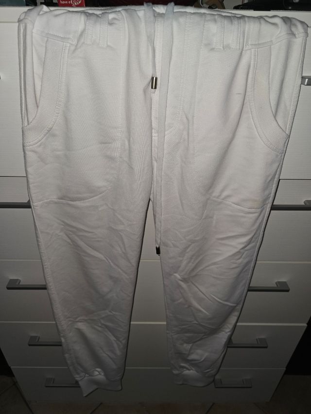 Pantaloni tuta Dress&Go bianchi taglia