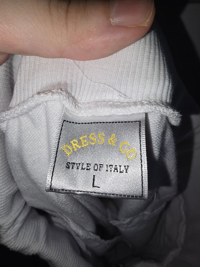 Pantaloni tuta Dress&Go bianchi taglia