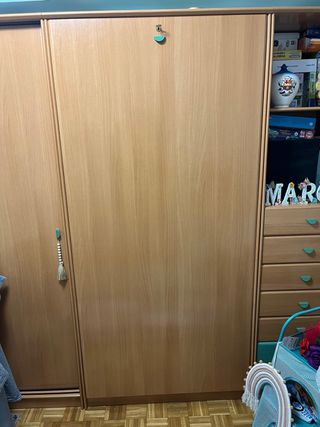 Mueble habitación con cama, armario  y escritorio