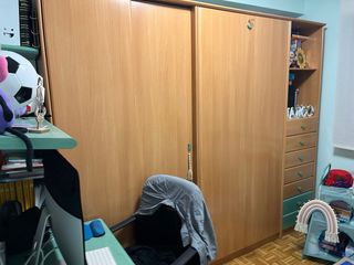 Mueble habitación con cama, armario  y escritorio