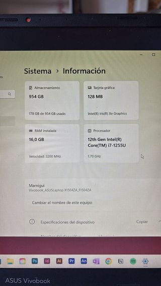 Asus Vivobook 15 / i7 Core / 1TB / 16 RAM