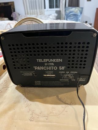 Radio Antigua Telefunken Beige/Negro