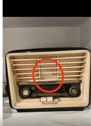 Radio Antigua Telefunken Beige/Negro