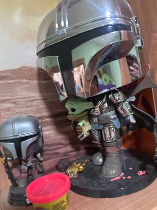 Figura Funko Pop Mandalorian y Grogu 10 pulgadas
