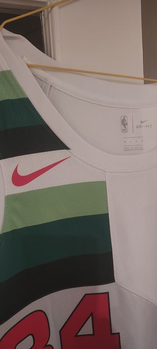 Camiseta NBA Nike Bucks #34 Giannis Antetokoumpo 