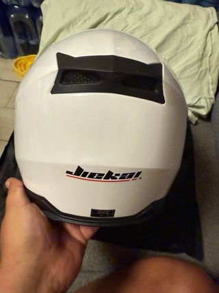 Casco blanco moto/scooter