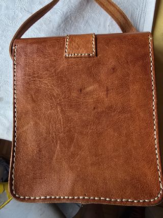 Bolso de cuero AR RIF unisex a estrenar No Negocia