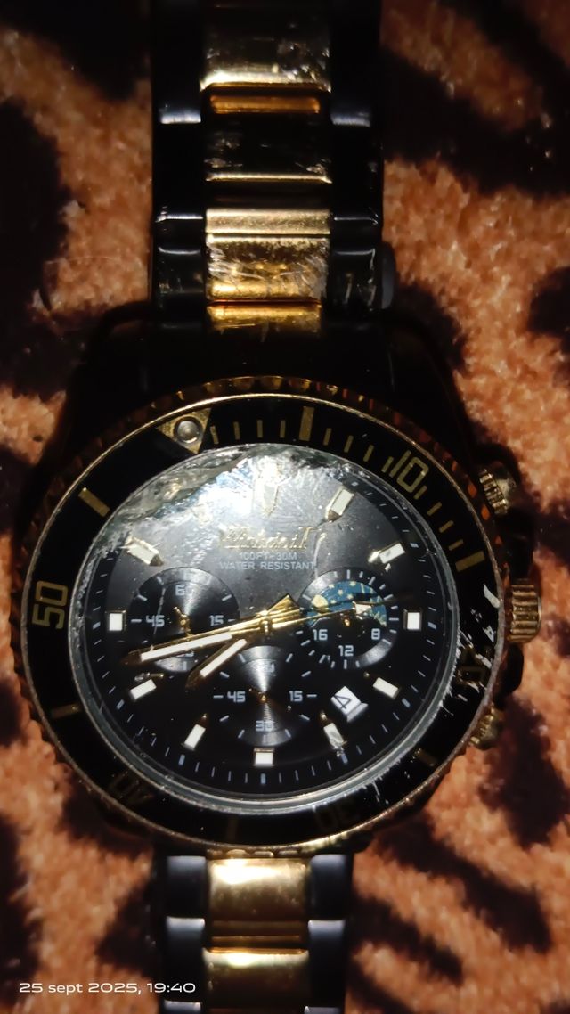 Reloj Wishdot Cronógrafo Bicolor Acero