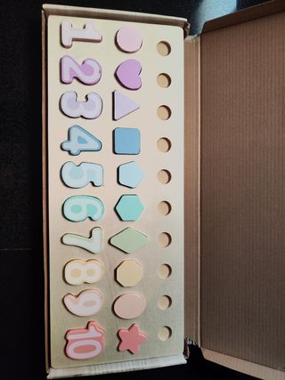 Juego matemático de madera. Mundo Diver