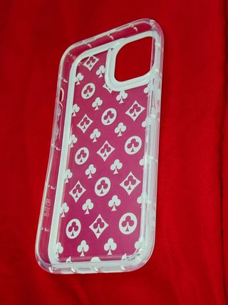 Funda iPhone 14 transparente con Diseño de Naipes