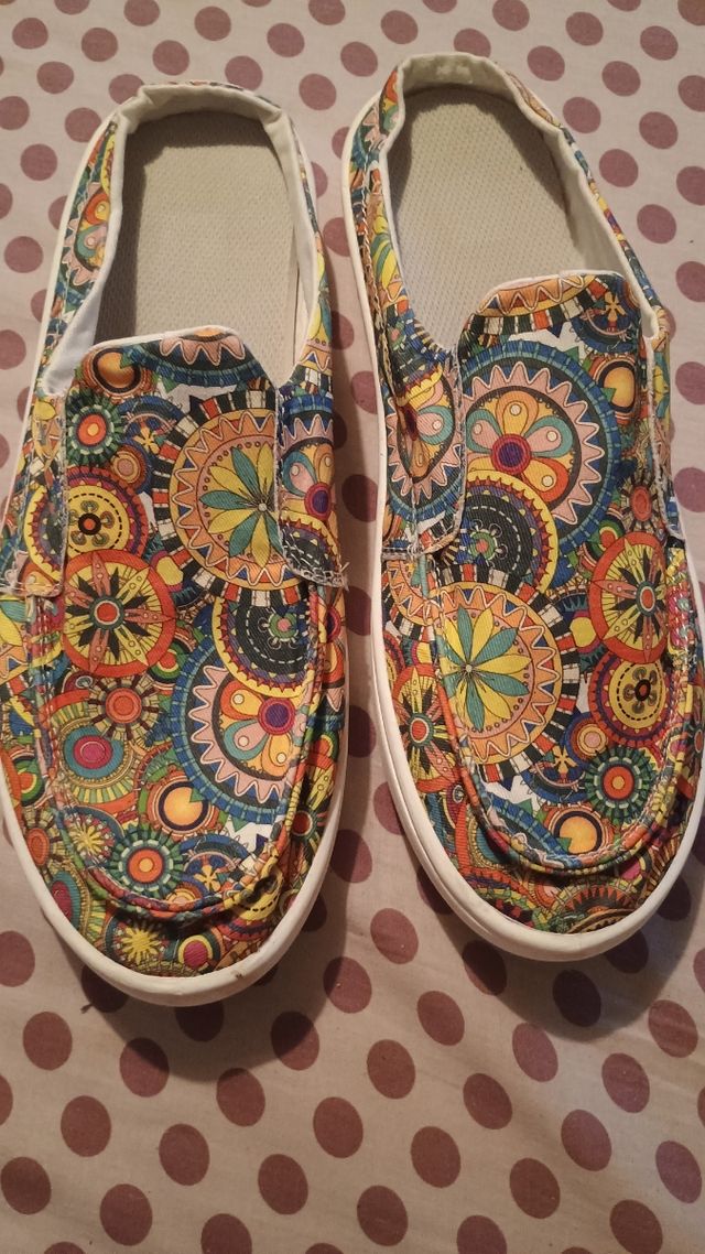 Mules donna fantasia colorata mandala