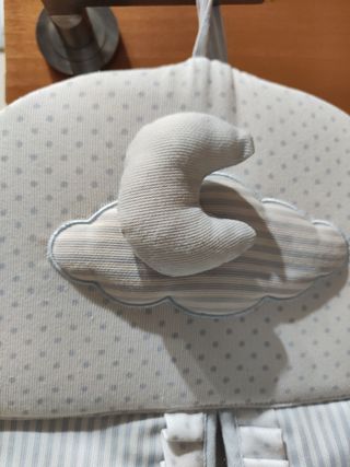 Colgadores de tela para bebé con nubes y estrellas