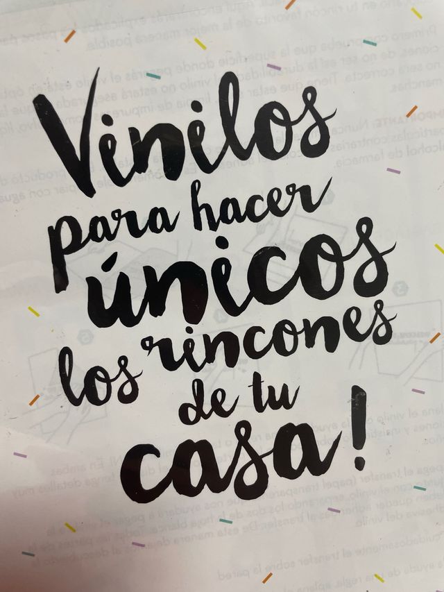 Vinilo decorativo pared català