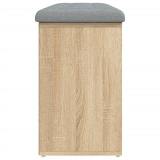 vidaXL Banco zapatero madera de ingeniería roble