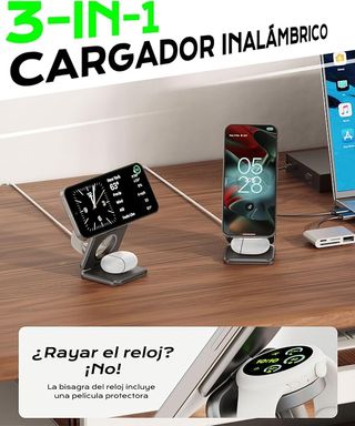 KU XIU Cargador Inalámbrico 3en1 15W plegable