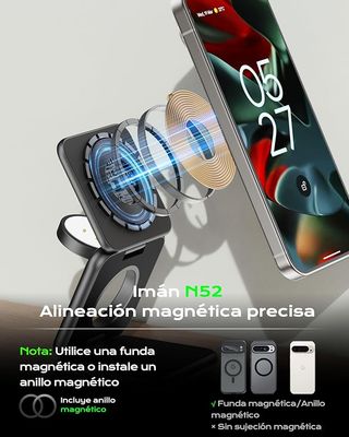 KU XIU Cargador Inalámbrico 3en1 15W plegable