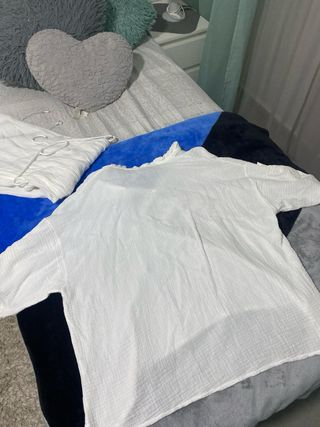 Conjunto 2 piezas blanco mujer