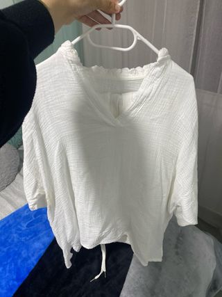 Conjunto 2 piezas blanco mujer