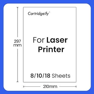 Cartridgeify 18xHojas transparentes transferencia
