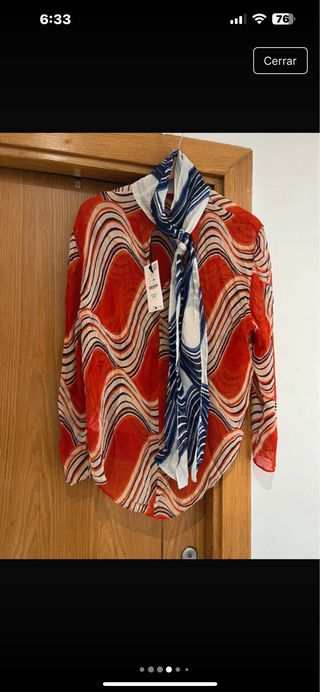 Conjunto Zara Estampado Ondas