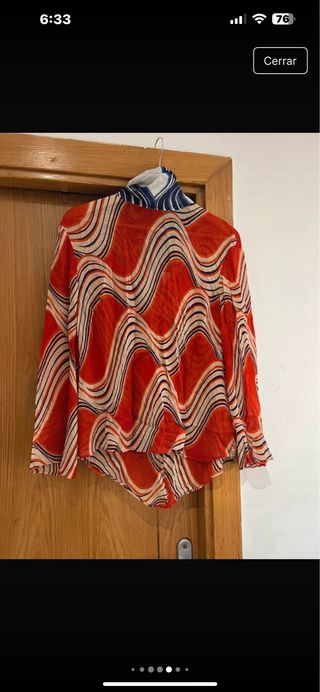 Conjunto Zara Estampado Ondas