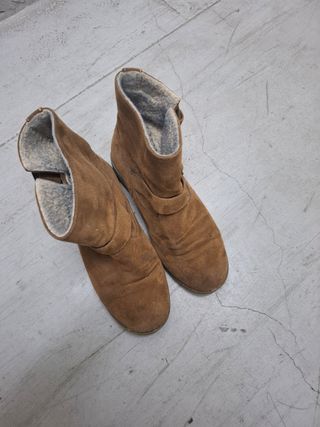 Botas/Botin marrones de ante con forro Número 35