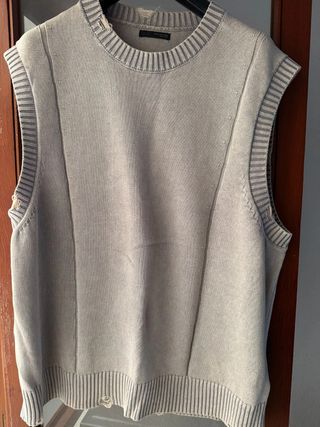 Camiseta sin mangas gris