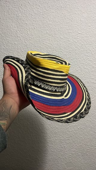 Sombrero Colombiano Tejido Multicolor