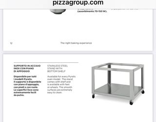 Horno Pizza Eléctrico con Soporte y Utensilios
