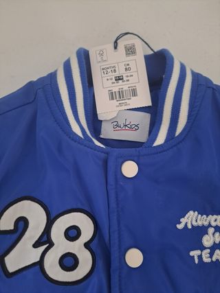 Bomber Blukids blu e bianco taglia 80